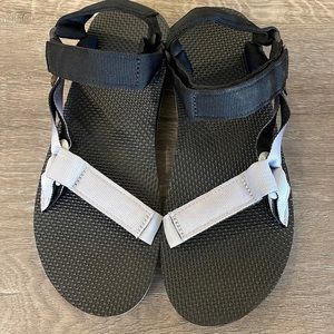 NEW Mens TEVA ORIGINAL UNIVERSAL GRADIENT Black/Lunar Rock US 9 STRAP SANDALS